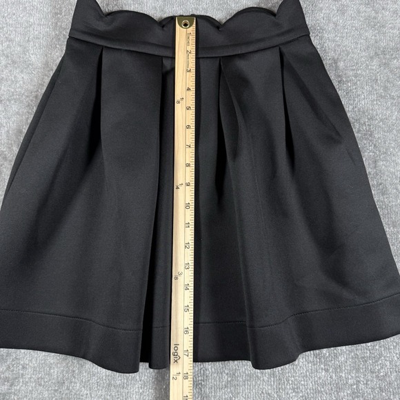 Blue Rain Skirt Women's Small Black Pleated Scalloped Waist Short Dark Academia - Picture 6 of 6